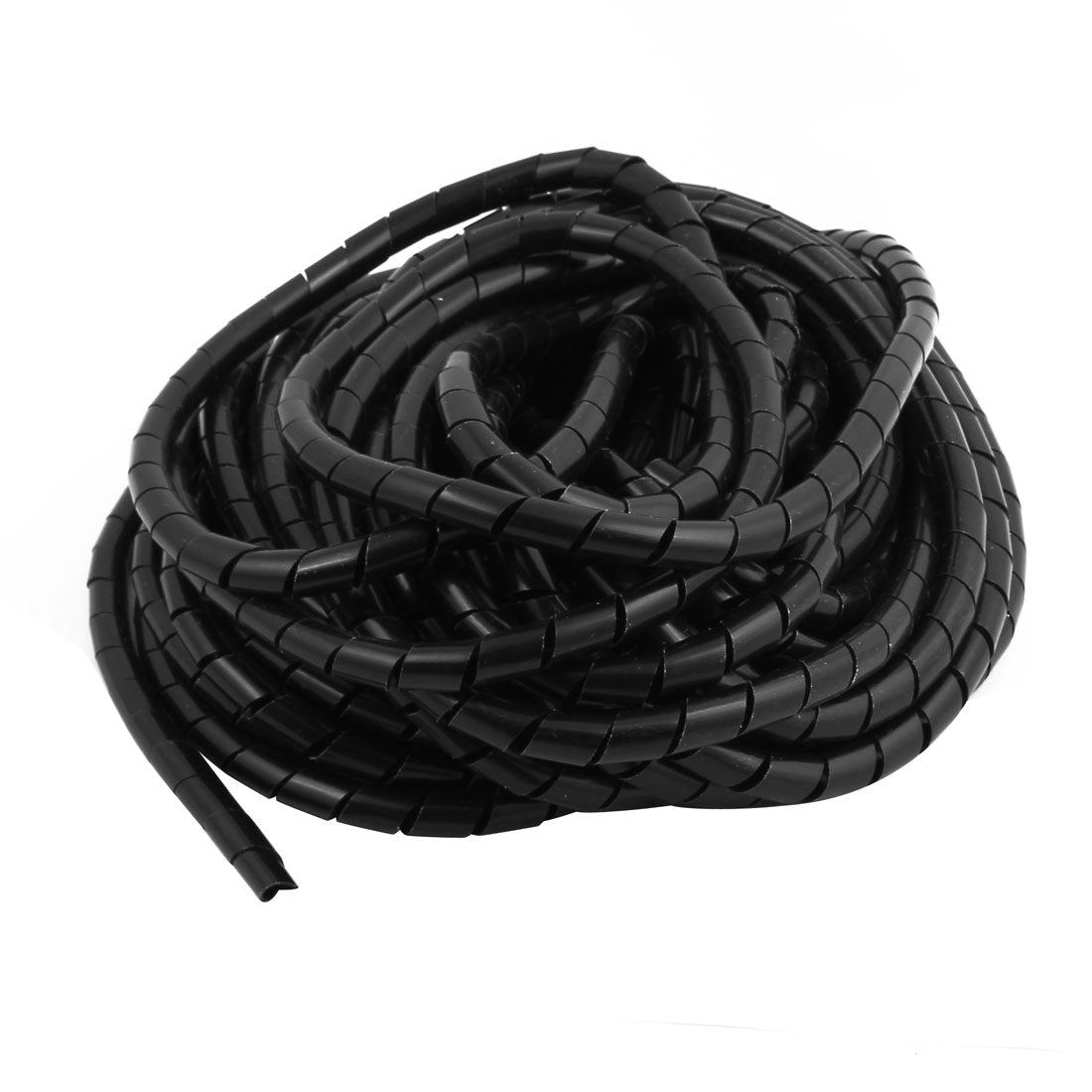 uxcell Uxcell 12mm Outside Dia Polyethylene Spiral Cable Wire Wrap Tube Cord Pipe 16.8M Length