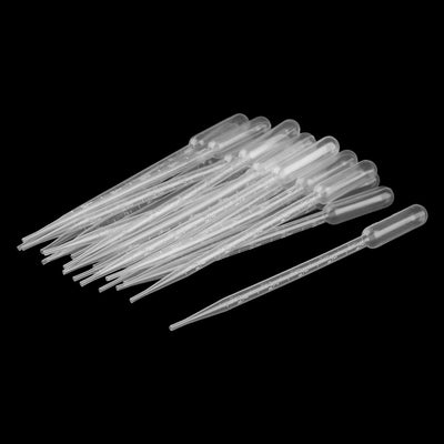 Harfington Uxcell Plastic Transfer Pipettes Graduated Dropper Clear 5ml Capacity 20 Pcs