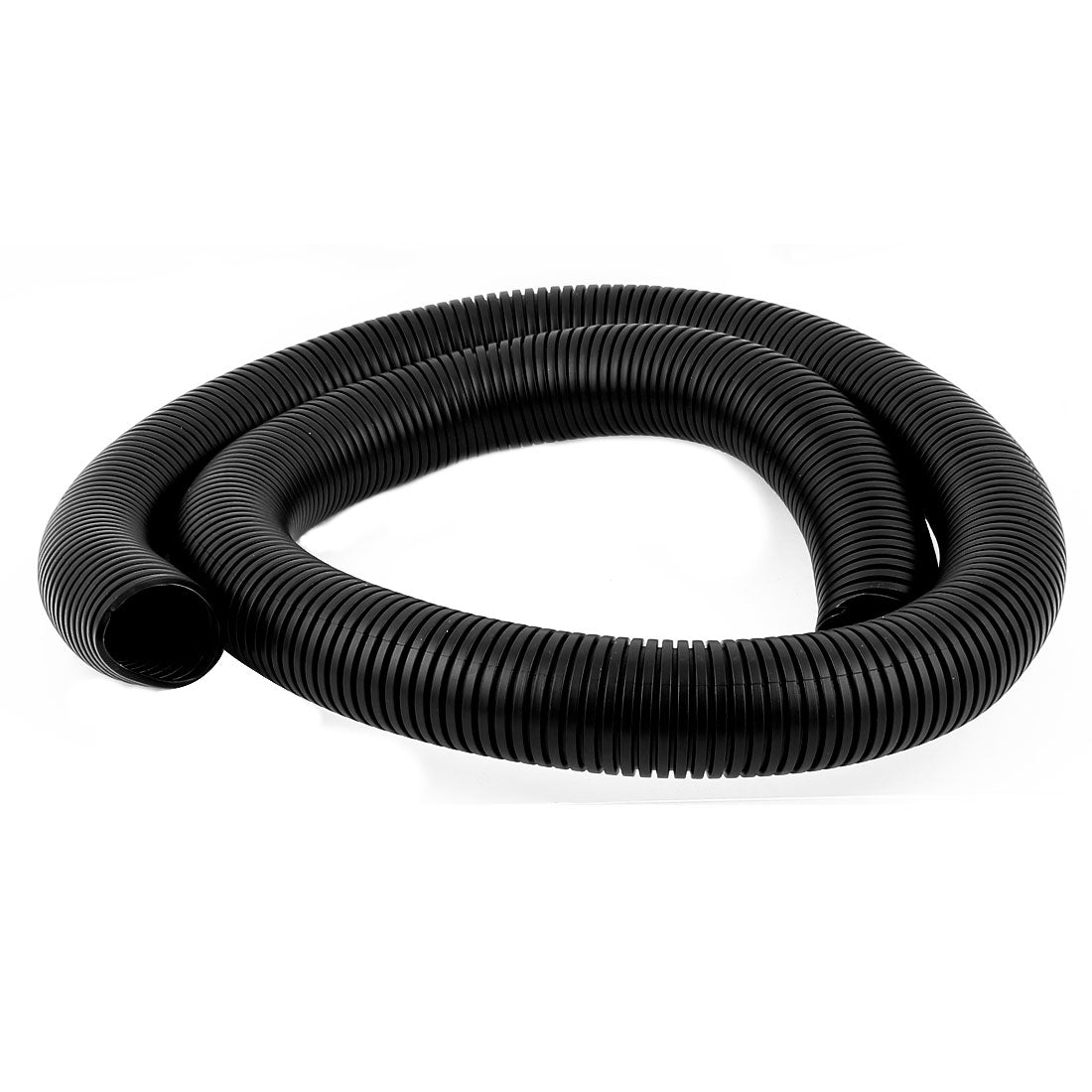 uxcell Uxcell 1.45 M 35 x 42 mm Nylon Flexible Corrugated Conduit Tube for Garden,Office Black