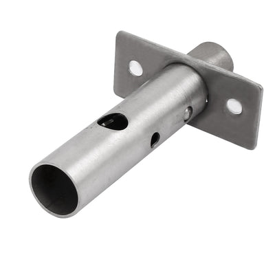 Harfington Uxcell 61mm Length Fire Door Metal Hidden Lock Silver Tone w Key