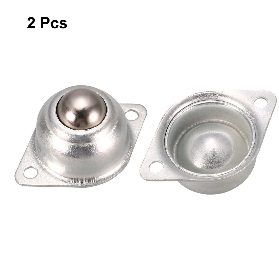 uxcell Uxcell 14mm Dia Ball Transfer Bearing Unit Casters Universal Wheel Silver Tone 2pcs