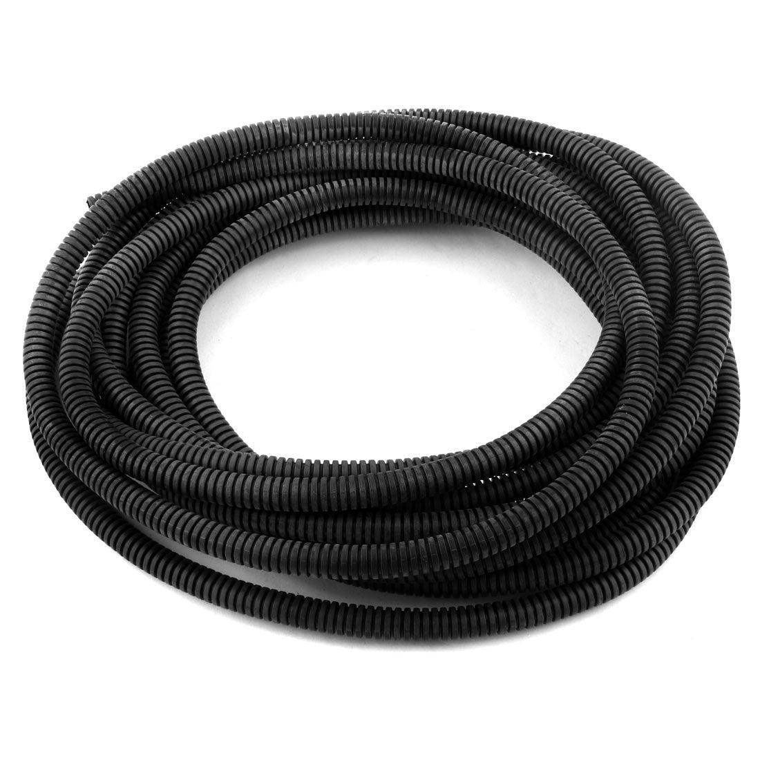 uxcell Uxcell 6 M 8 x 10 mm Plastic Flexible Corrugated Conduit Tube for Garden,Office Black