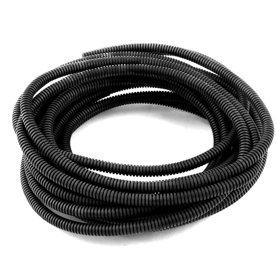 uxcell Uxcell 8 M 7 x 10 mm Plastic Flexible Corrugated Conduit Tube for Garden,Office Black