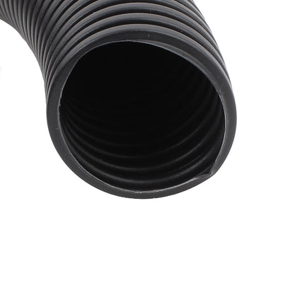 Harfington Uxcell 1.92 M 9 x 13 mm Plastic Corrugated Conduit Tube for Garden,Office Black