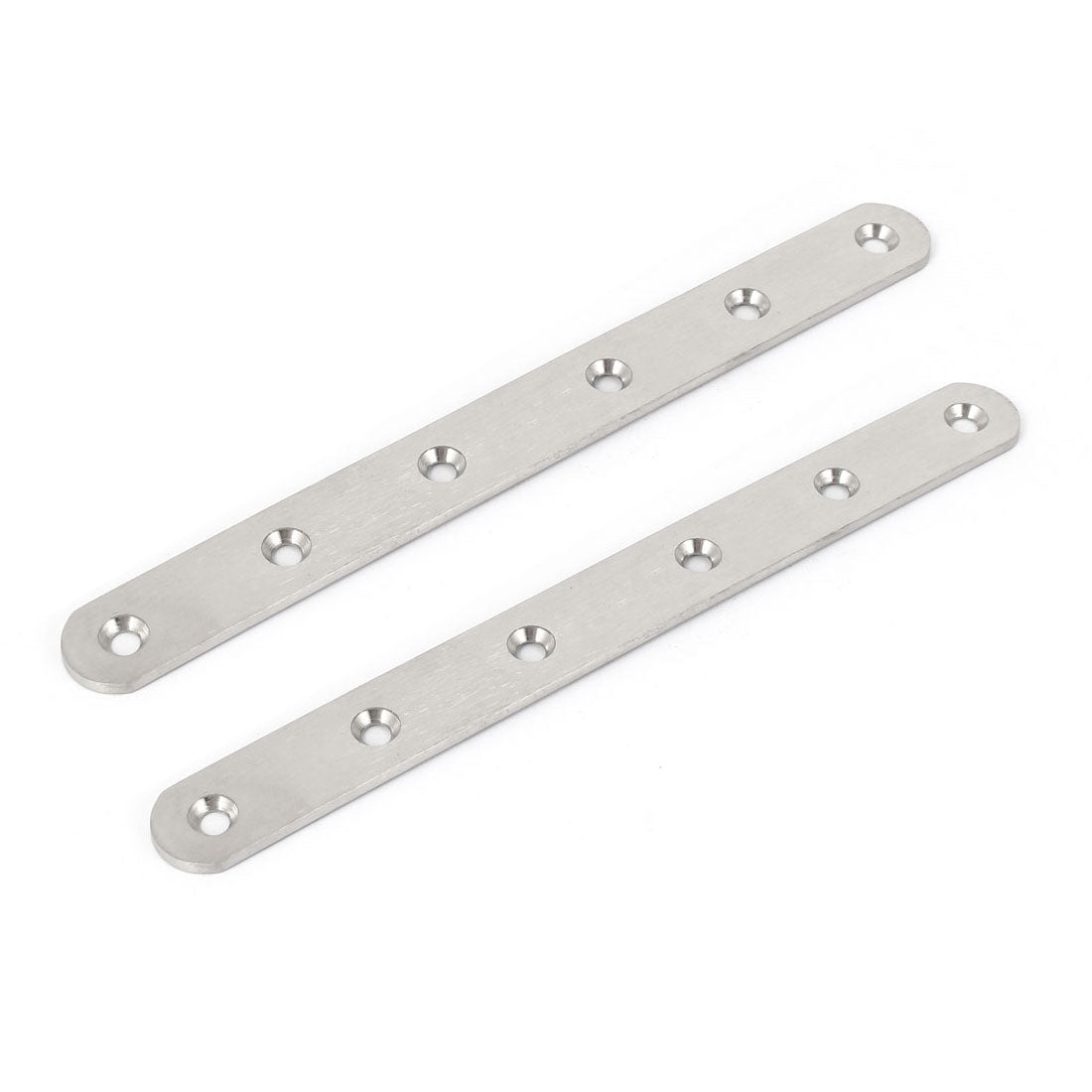uxcell Uxcell 200mmx20mmx3mm Straight Flat Mending Repair Plate Joining Fastener 2pcs