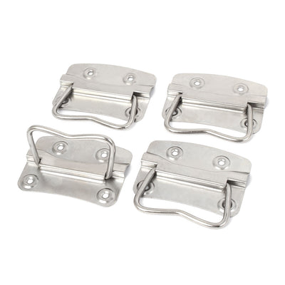 uxcell Uxcell Metal Flush Mounted Type Box Pulls Tool Chest Trunk Handles 3.5" Length 4pcs
