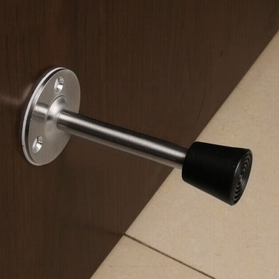 Harfington Uxcell Wall Protector Skirting Board Mounted Stop Door Stopper Buffer 47mm Height