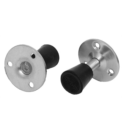 Harfington Uxcell Wall Protector Skirting Board Mounted Stop Door Stopper Buffer 50mm Height 2pcs
