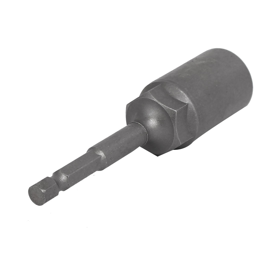 uxcell Uxcell 17mm Socket 1/4-inch Hex Shank 100mm Length Nut Drivers Adapter Drill Bit Gray