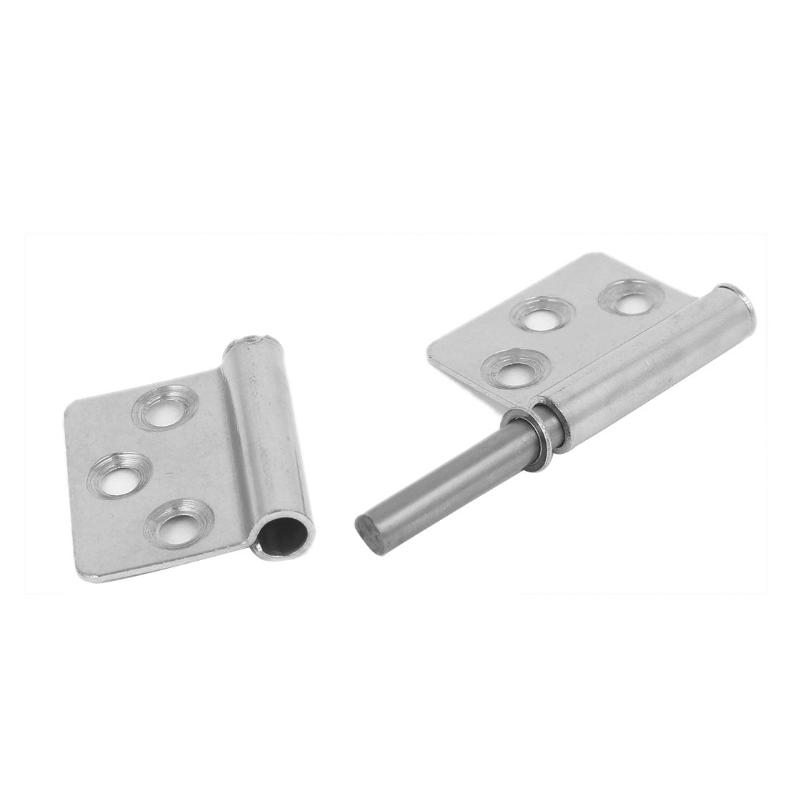 uxcell Uxcell 3-inch Long Stainless Steel Two Leaves Detachable Flag Hinge 4pcs for Window Door