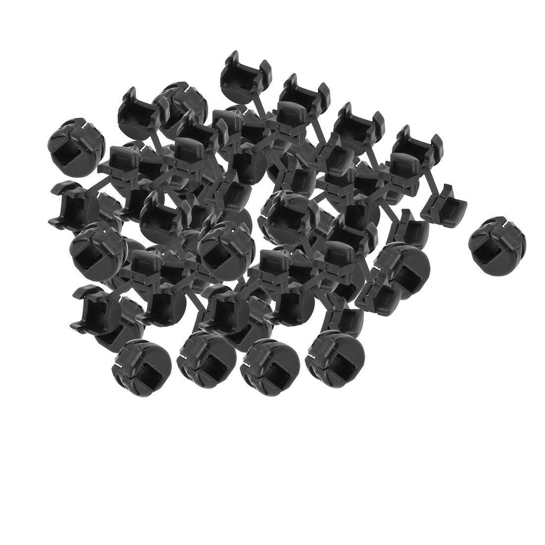 uxcell Uxcell 50Pcs HDB-4k-4 Flat Cable Wire Strain Relief Bush Grommet 10.7mm Length