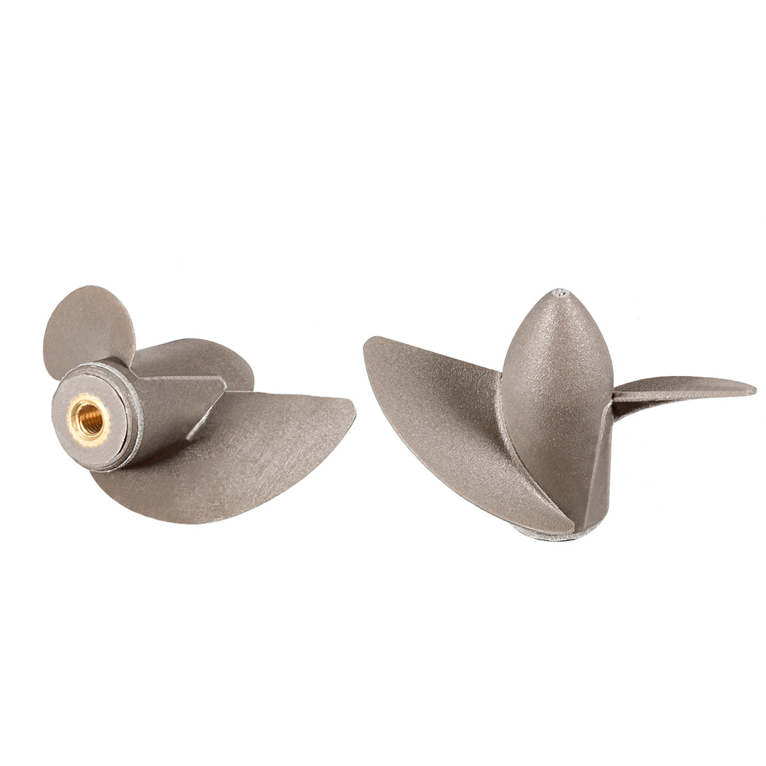 Uxcell RC Boat Propeller M3 Shaft 2 Vanes 35mm 25mm P/D Fan Shape ...