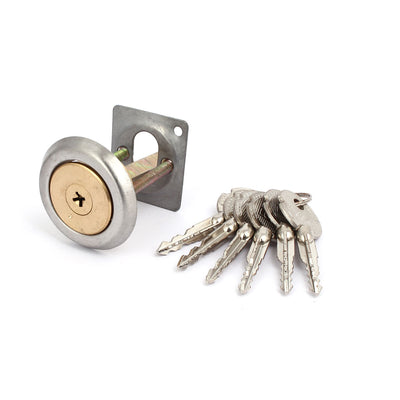 Harfington Uxcell Home Office Door Metal Anti-Theft Security Entrance Deadbolt Cylinder Lock w Keys