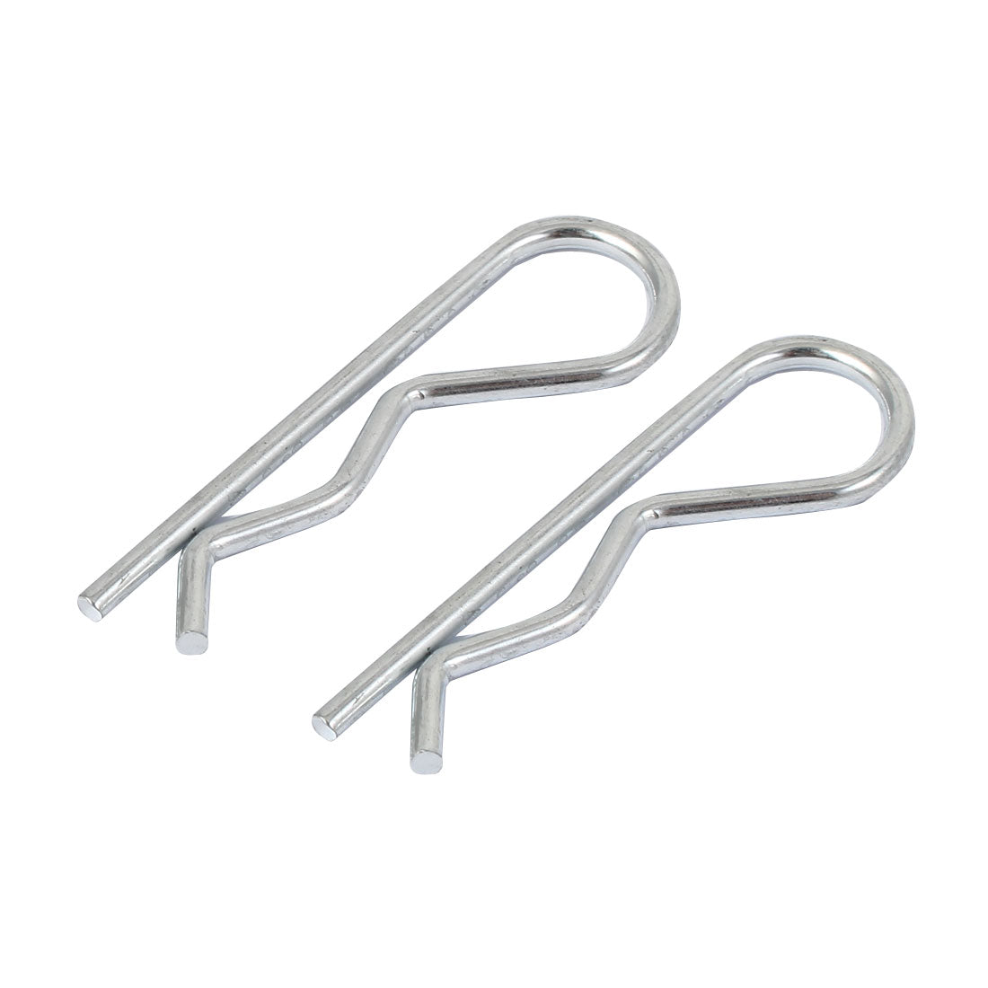 uxcell Uxcell 2.5mm x 45mm R-Clip Spring Locking Cotter Clip Pins Fastener Silver Tone20 Pcs