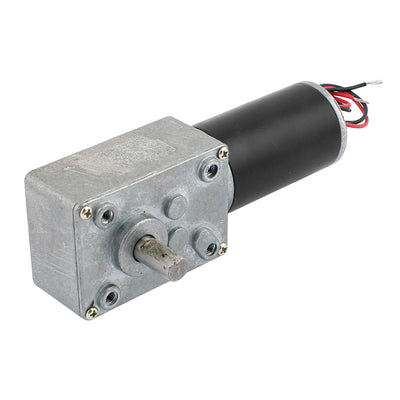 Harfington Uxcell DC 12V 10RPM 8mmx15mm Dual D-Shape Shaft Electric Power Turbo Worm Geared Motor