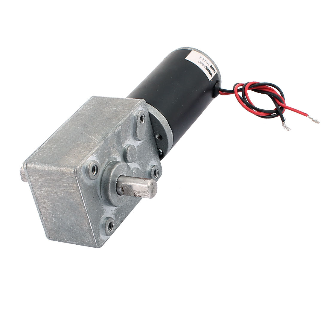 uxcell Uxcell DC 24V 10RPM 8mmx15mm Dual D-Shape Shaft Electric Power Turbo Worm Geared Motor