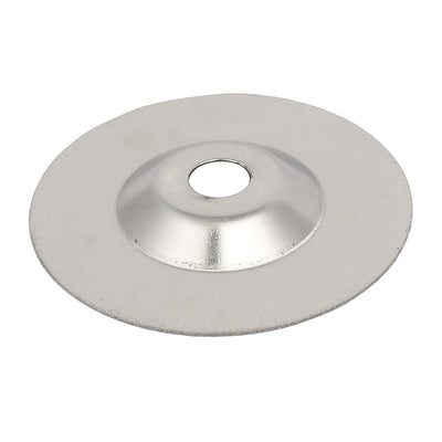 Harfington Uxcell Glass Ceramic Cup Shaped Polishing Grinding Wheel Disc Silver Tone 4'' Dia