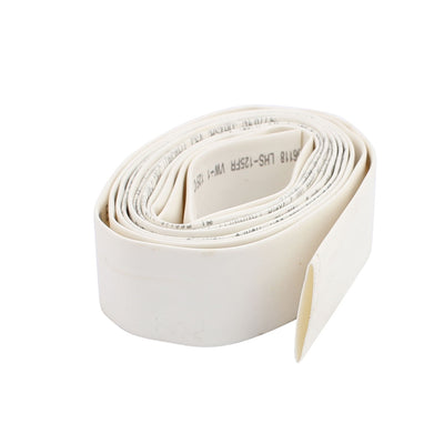 Harfington Uxcell 15mm Dia 2:1 Heat Shrink Tubing Tube Sleeving Wire Cable White 1.9M Length