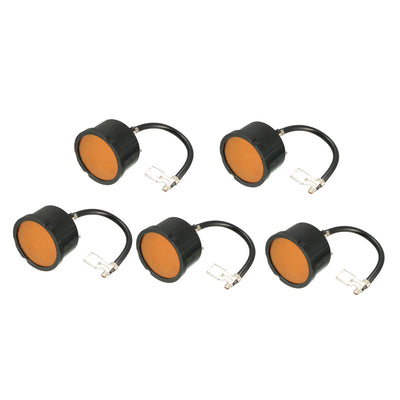 Harfington Uxcell 5 Pcs Round Shell Overload Thermal Protector Relay for Fridge AC220V