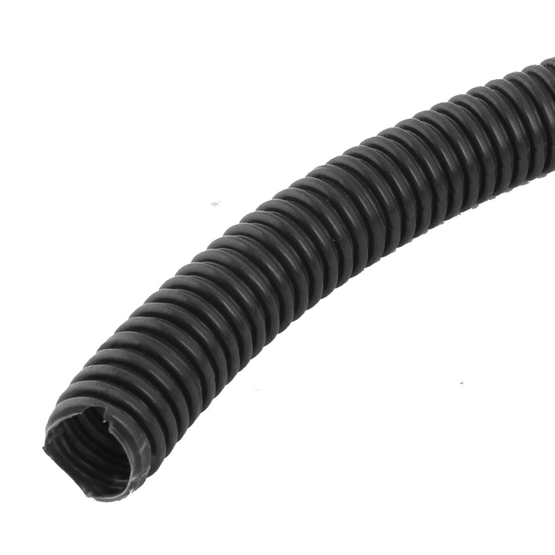 uxcell Uxcell 5 M 16 x 20 mm Plastic Split Corrugated Conduit Tube for Garden,Office Black