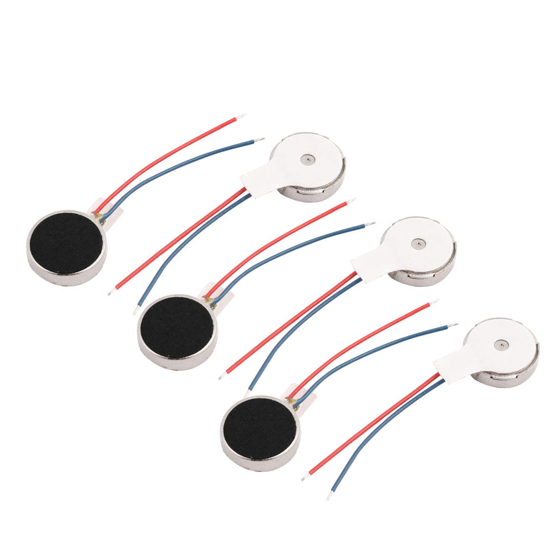 uxcell Uxcell 6 Pcs DC 3V 10 mm Dia Mobile Phone Coin Flat Vibrating Vibration Motor w Wire