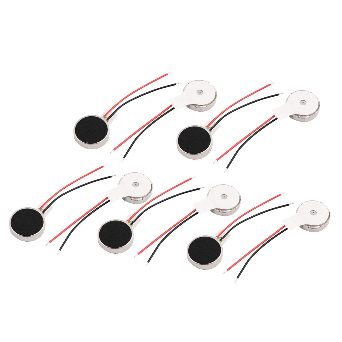 uxcell Uxcell 10 Pcs DC 3V 10mm Dia Mobile Phone Coin Flat Vibrating Vibration Motor w Wire