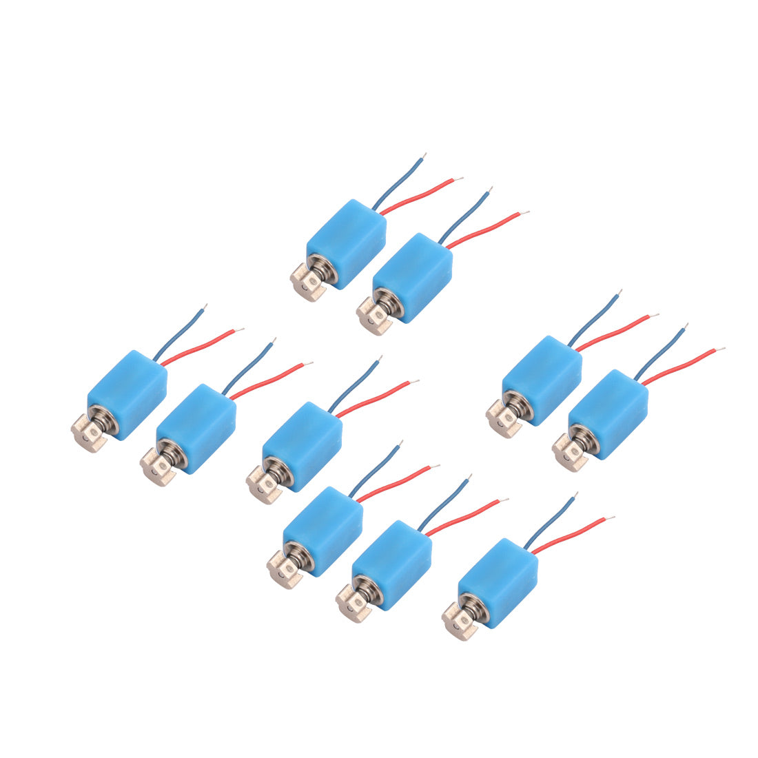 uxcell Uxcell 10 Pcs DC3V 11000RPM Square Mobile Phone 0408 Vibrating Vibration Motor W Wire