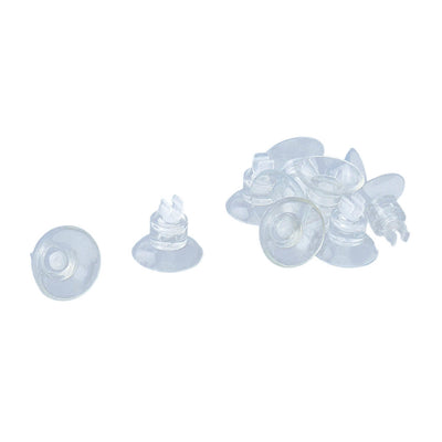 Harfington Uxcell Home Window Glass Wall Suction Cup Hook Sucker Pads Hanger Clear 1 Inch Dia 10 Pcs