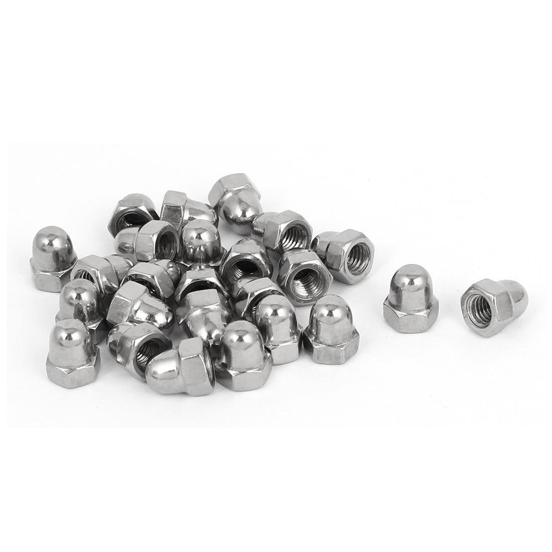 uxcell Uxcell M5 Thread Dia 304 Stainless Steel Dome Shape Head Cap Acorn Hex Nut 25pcs