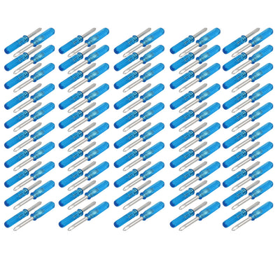 uxcell Uxcell 3mm Tip Plastic Handle Phillips Screwdrivers Driver Repairing Tool Blue 100pcs