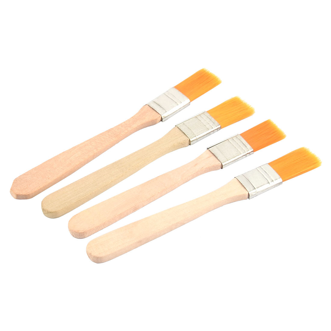 uxcell Uxcell Wooden Handle Nylon Imitated Hair Artist Painter Drawing Oil Paint Brush 4pcs