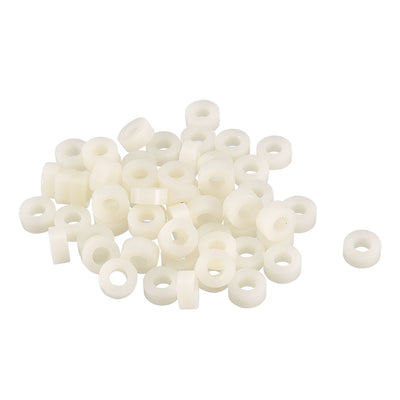 Harfington Uxcell 100 Pcs ABS Cylinder LED Spacer Holder Support M3 x 3mm Beige