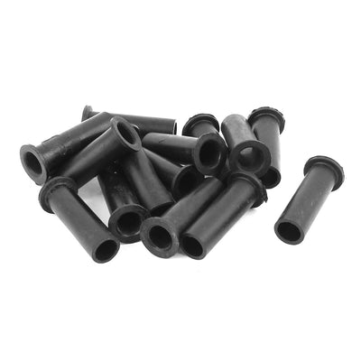 uxcell Uxcell 15 Pcs Rubber Strain Re-lief Cord Boot Protector Cable Sleeve Hose 49mm Long