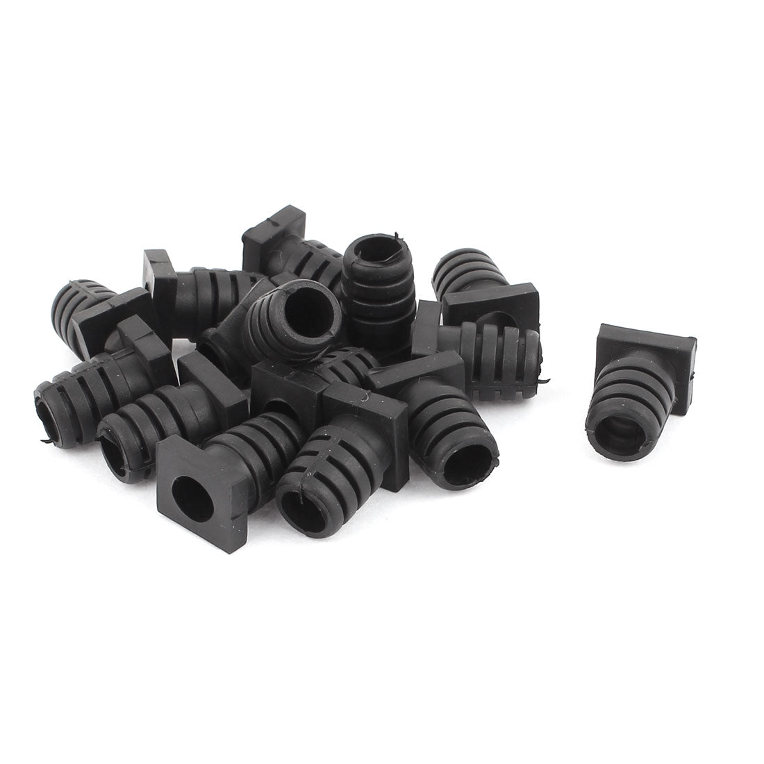 uxcell Uxcell 15 Pcs Rubber Strain Re-lief Cord Boot Guard Wire Cable Sleeve Hose 19mm x 7mm