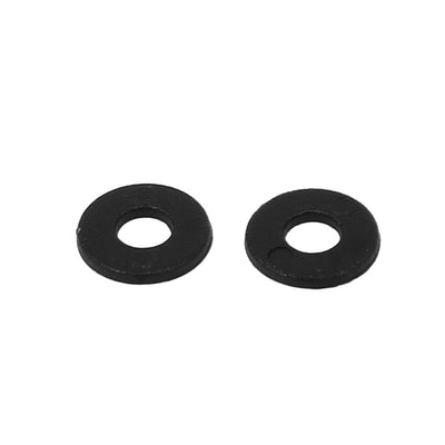 Harfington Uxcell M4x10mmx1mm Plastic Round Flat Washer Gasket Spacer Seal Ring Black 200pcs