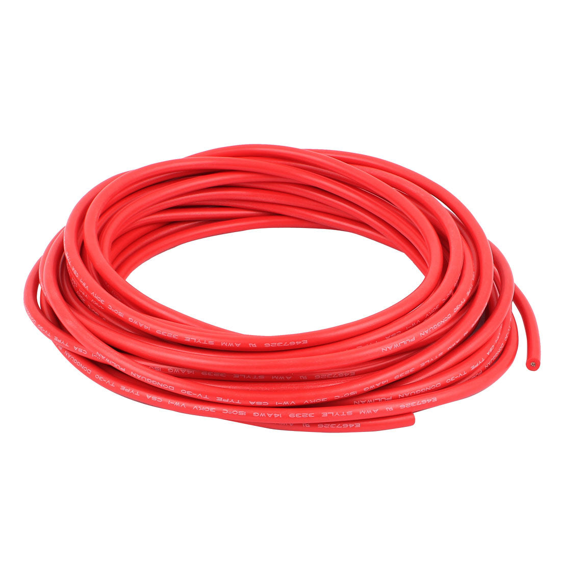 uxcell Uxcell 10M 32.8Ft 14AWG 30KV Electric Copper Core Flexible Silicone Wire Cable Red