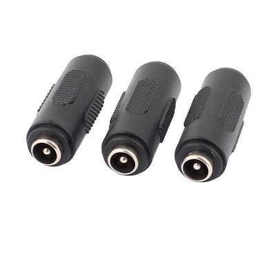 Harfington Uxcell 3Pcs DC Power Female to Female Jack Adapter 2.1x5.5mm Connector For CCTV Camera