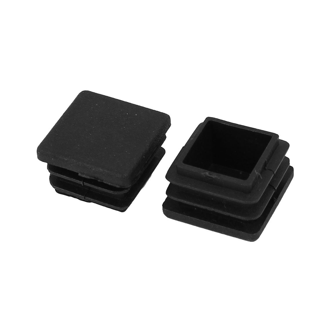 uxcell Uxcell 20mm x 20mm Plastic Square Shaped Blanking End Cap Tube Insert Black 200pcs