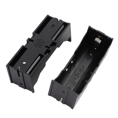 Harfington Uxcell 5pcs Plastic Single BLM 26650 Battery Holder Case Storage Box Black