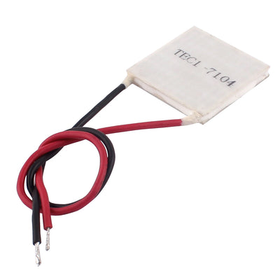 Harfington Uxcell TEC1-07104 4A 7V 17W 30x30x4mm Thermoelectric Cooler Peltier Plate Module