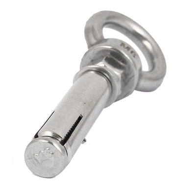 Harfington Uxcell M6x50mm Wall 304 Stainless Steel Expansion Screws Closed Hook Shield Bolts 2pcs