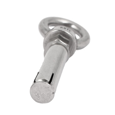 Harfington Uxcell M8x60mm Wall 304 Stainless Steel Expansion Screws Closed Hook Shield Bolts 2pcs