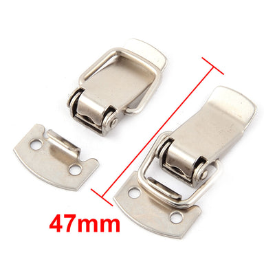 Harfington Uxcell Suitcase Tool Box Metal Buckle Toggle Latch Lock Hasp 47mm Long 19 Sets