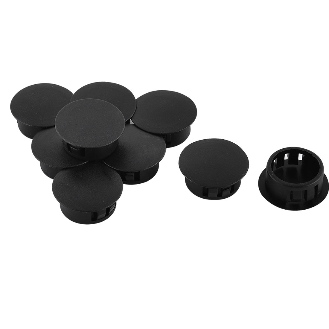 uxcell Uxcell Plastic Round Shaped Mounting Locking Hole Plugs Button Cover 20mm Diameter 8pcs