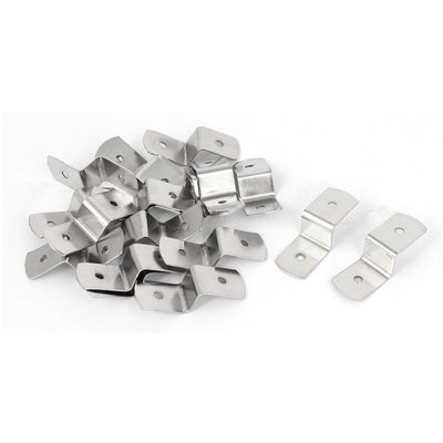uxcell Uxcell 38mm x 13mm x 11mm Metal Z Shape Picture Frame Braces Brackets Silver Tone 20PCS