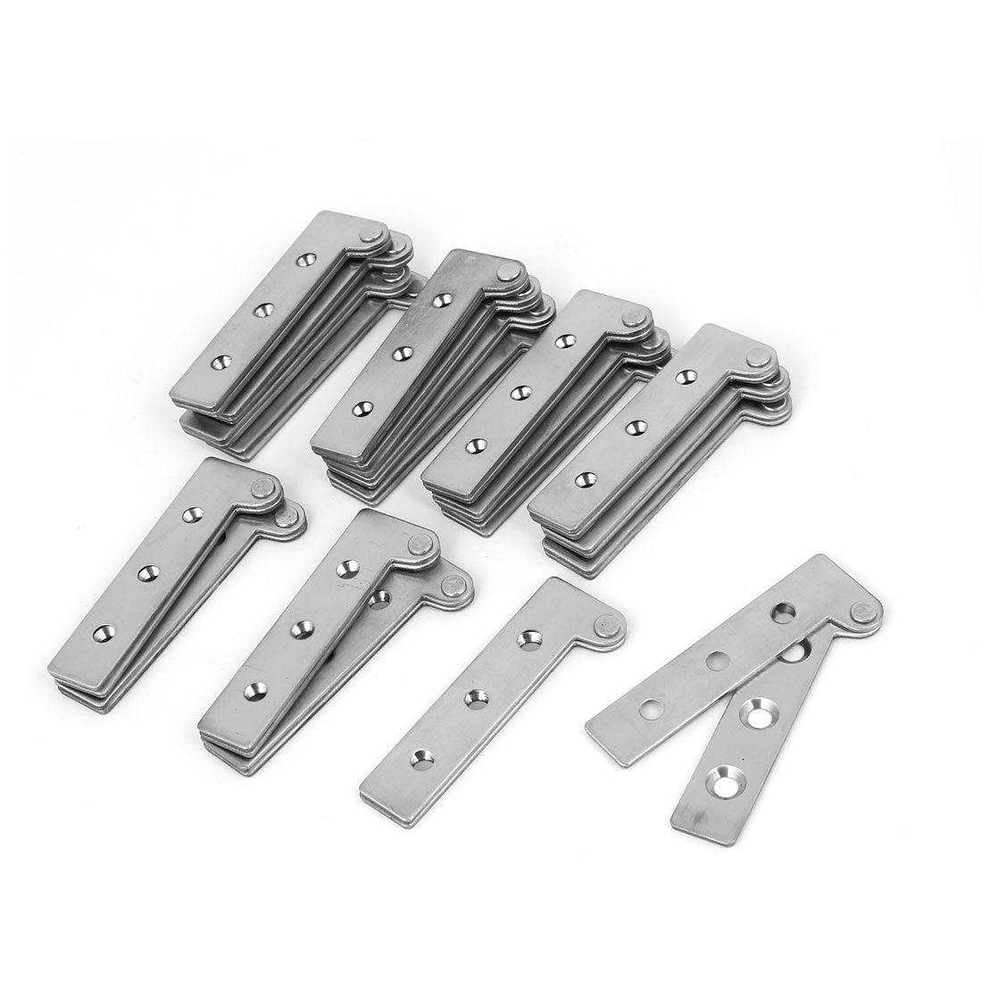 uxcell Uxcell Cupboard Door Box Stainless Steel Inset Offset Pivot Hinge 64mm x 21.5mm 20PCS