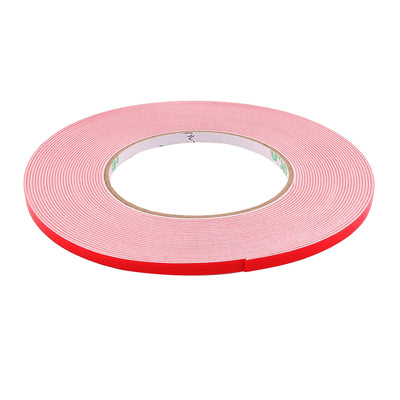 Harfington Uxcell 5mmx1mm Double Sided Sponge Tape Adhesive Sticker Foam Glue Strip Sealing 10 Meters 33Ft