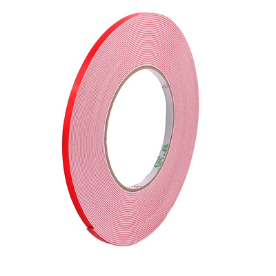 Harfington Uxcell 5mmx1mm Double Sided Sponge Tape Adhesive Sticker Foam Glue Strip Sealing 10 Meters 33Ft