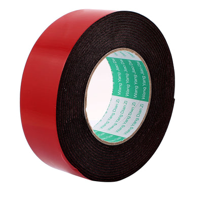 Harfington Uxcell Black Strong Double Sided Adhesive Tape Sponge Tape 45MM Width 5M Long