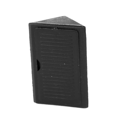 Harfington Uxcell Cabinet Plastic Shelf Corner Brace Joint Bracket Black 42mmx29mmx15mm 20pcs